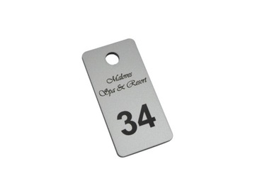 Номера для раздевалки брелки для ключей отеля 3x6