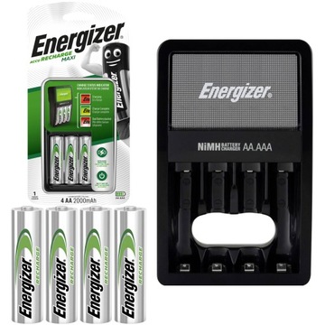 Зарядное устройство для аккумуляторов Energizer AAA R3 AA R6 + 4X XXL