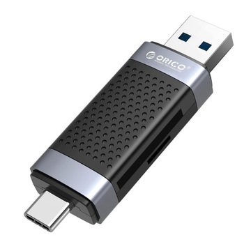 Пристрій читання карт пам'яті ORICO CD2D-AC2-BK-EP SD / microSD USB-A / USB-C 2.0