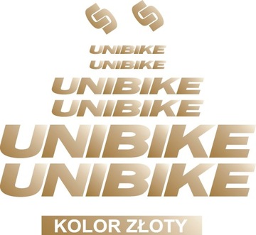 UNIBIKE злотий велосипед наклейки набір 119-2R