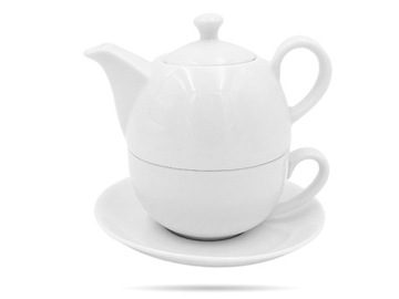 Tea for one Біла чашка з чайником 400 мл фарфор BOGUCICE