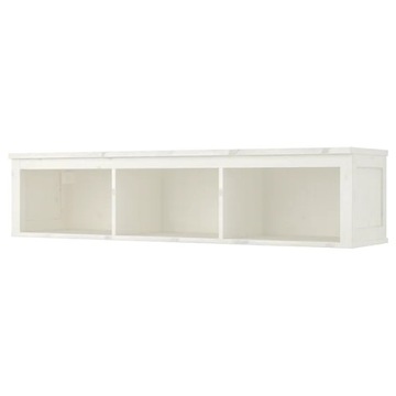 IKEA HEMNES Настенная полка белая морилка 148x37 см