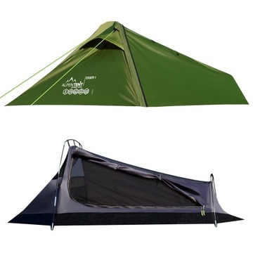 Одноместная палатка AlpenTent EIGER 1 Легкий вес 1,5 кг