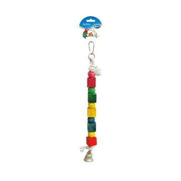 Duvo + іграшка для птахів мотузка з блоками