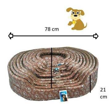 Кровать для собак HAPPET размер 78x64x21cm манеж