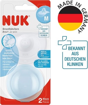 NUK силиконовые накладки на грудь размер M + чехол