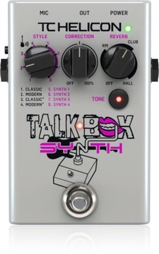 Talkbox Synth процессор гитарно-вокальных эффектов talkbox / synth TC Helicon