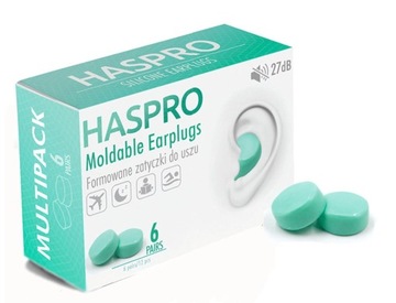Затычки для ушей Haspro универсальные 6 пар
