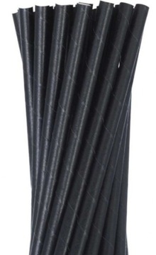 Трубочки для питья бумажные соломинки Eco Black