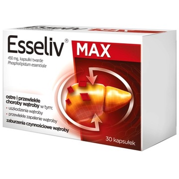 Esseliv MAX 450mg фосфолипиды печень 30 капсул