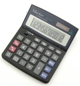 Офісний калькулятор KAV DK - 215 BLK 12-значний