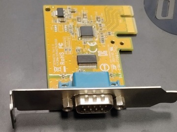 Адаптер serial / COM / RS-232 , low profile, pci express