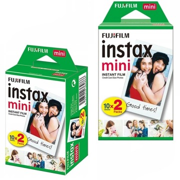 20ШТ INSTAX MINI FUJIFILM ФОТО КАРТРИДЖИ