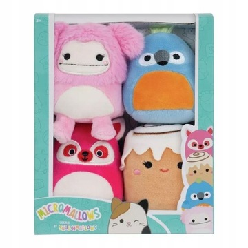 SQUISHMALLOWS MICROMALLOWS 4PACK ТАЛІСМАНИ 6CM