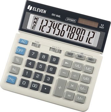 Офисный калькулятор Eleven (ex Citizen) SDC-868L, 12 цифр, белый и черный