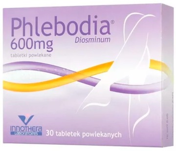 Флебодія 600 мг для варикозного розширення вен і важких ніг 30 таб.