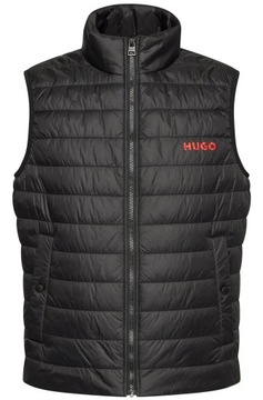 Мужская спортивная куртка HUGO BOSS, черная стеганая куртка без рукавов r. M