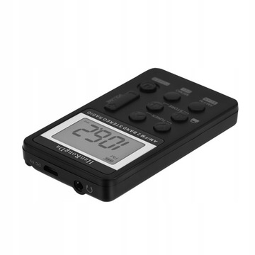 "POCKET MINI PORTABLE RADIO AM FM HEADPHONES