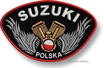 Термо - SUZUKI польский патч-125MM x 80mm вышивка
