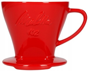 Melitta фарфоровая капельница для кофе 102-красный