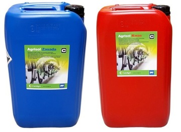 AGRISOL КИСЛОТА 24 І ПІДСТАВА 24 МИЮЧИЙ ЗАСІБ ДЛЯ ДОЇЛЬНИХ МАШИН