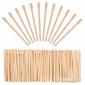 100pcs Disposable Wooden Waxing Stick Wax Bea