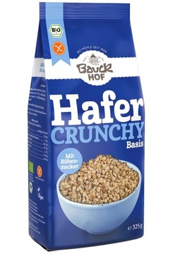 CRUNCHY OWSIANE BEZGLUTENOWE BIO 325 g - BAUCK HOF