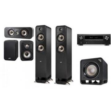 DENON AVR-X1800H + POLK AUDIO ES55E + ES15 + ES30C + HTS SUB10 -