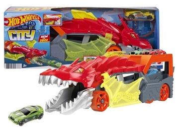 HOT WHEELS Dragon TRANSPORTER AUTEK пусковая установка + Hot Wheels