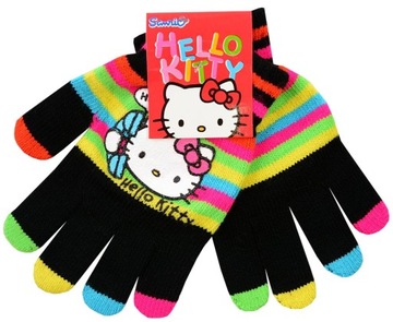 Перчатки Hello kity переходные черные 3-6 F140A