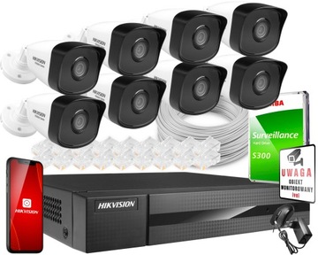 Hikvision IP мониторинг 8 камер 4mpx IR30m 1TB