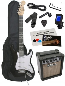 Электрогитара STRATOCASTER, усилитель + 14 X аксессуары