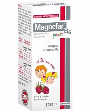 Magnefar B6 Junior магний Вит. B6 для детей 120мл