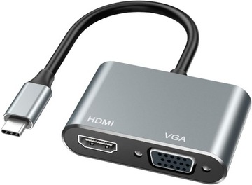 Адаптер TYPE C / HDMI 4K 30Hz + VGA