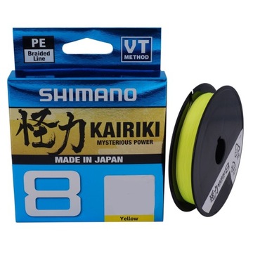 Оплетка Shimano Kairiki 8 0.13 mm/150m Yellow