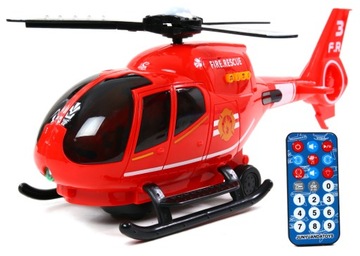 Интерактивный вертолет + пульт дистанционного управления пожарной