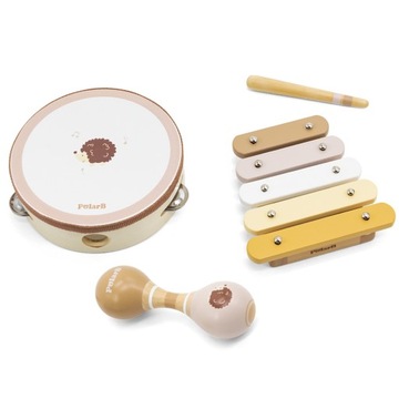 VIGA PolarB набор деревянных музыкальных инструментов для детей бубен