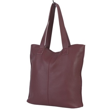 Классическая сумка-шоппер бордовый портфель