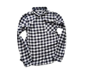 H & M *хлопковая клетчатая рубашка с длинным рукавом 158 см