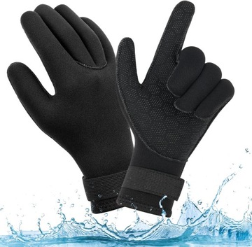 Перчатки для дайвинга, 3 мм, термоактивные неопреновые перчатки, L