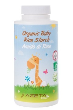 AZETA Bio органический рисовый крахмал для ванны смягчающее средство для младенцев 100 г