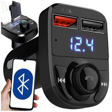 Bluetooth fm-передатчик MP3 автомобильное зарядное устройство