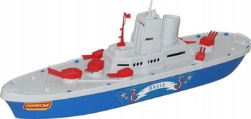 Крейсер корабль военный корабль смелый бело-синий 46см Полесье