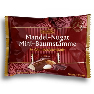 Мини-батончики-миндаль-нуга в шоколаде 150 г