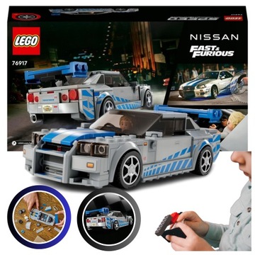 LEGO SPEED CHAMPIONS NISSAN SKYLINE GT-R АВТО ФОРСАЖ