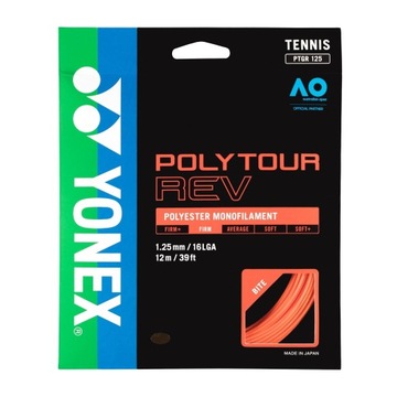 Натяжение Yonex Poly Tour Rev 120 Set 12 m белый