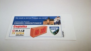 квиток Gwarek Ornontowice (Сілезьке воєводство) v3