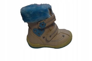 Симпатичні зимові чоботи AVENN BEIGE / BLUE R. 23