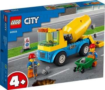 LEGO CITY 60325 вантажівка з бетономішалкою