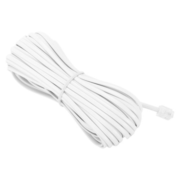 White 6p2c RJ11 Plug Telephone Modem Line, 14M for Landline